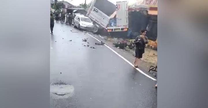 tabrakan beruntun di puncak bogor