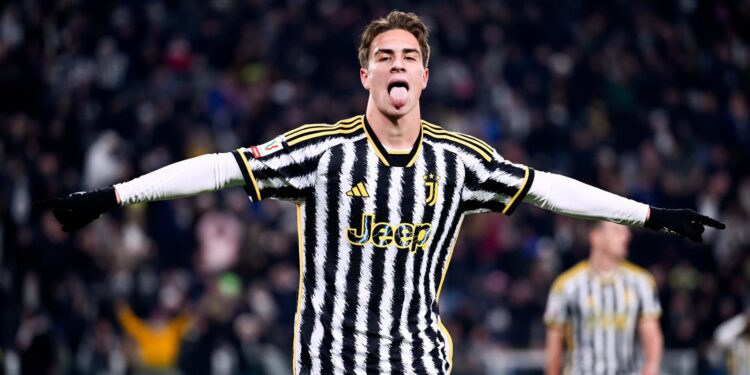 Pemain Juventus Kenan Yildiz.