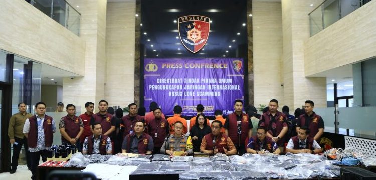 Polri Ungkap Penipuan ‘Love Scamming’ Internasional, Raih Rp 50 Miliar per Bulan