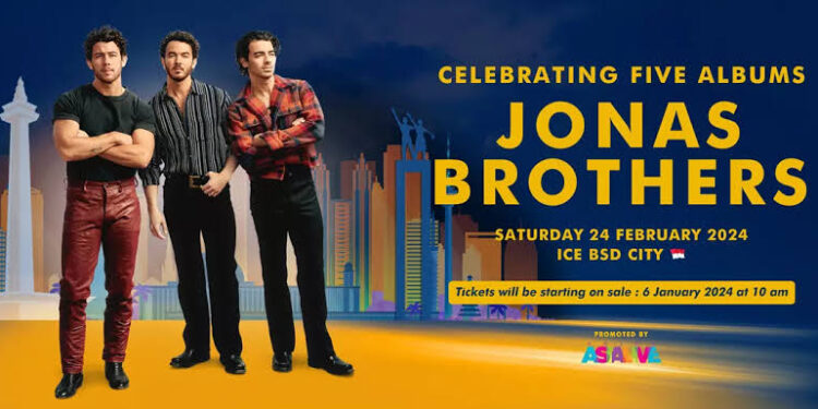 Tiket Konser Jonas Brothers Mulai Dijual Besok, Pembeli Hari Pertama Dapat Hadiah Eksklusif