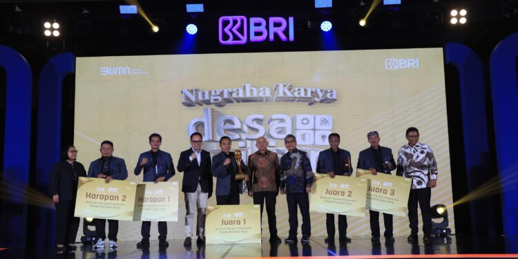 BRI Berikan Rp1 Miliar kepada Juara Umum Nugraha Karya Desa BRILiaN