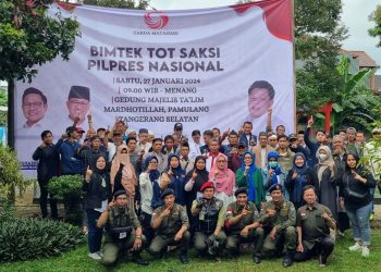 Ratusan Calon Saksi TPS se-Tangerang Raya Ikut Bimtek untuk Pemenangan AMIN