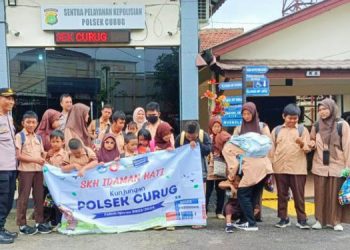 Terima Kunjungan Sekolah Khusus Idaman Hati, Polsek Curug: Bangun Kedekatan Antara Polisi dan Masyarakat