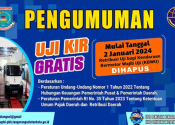 Asyik, Pemkot Tangsel Bakal Gratiskan Uji KIR Mulai 2 Januari 2024
