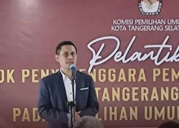 KPU Kota Tangsel Lantik 26.894 Petugas KPPS Serentak di 7 Kecamatan