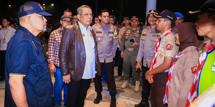 Tinjau Pospam Nataru Jelang Malam Pergantian Tahun, Benyamin: Semuanya Aman dan Kondusif