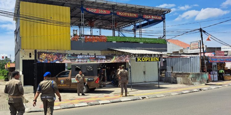 Ganggu Ketertiban Umum, Satpol PP Tangsel Tindak Kafe di Jurang Mangu