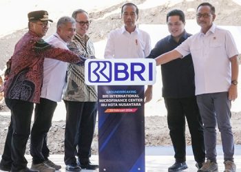 Presiden Jokowi Groundbreaking BRI International Microfinance Center Seluas 13 Ribu Meter Persegi di IKN