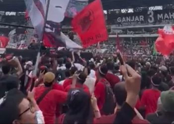 Ribuan Kader PDIP Tangsel Solid Ikuti Kampanye Akbar di GBK