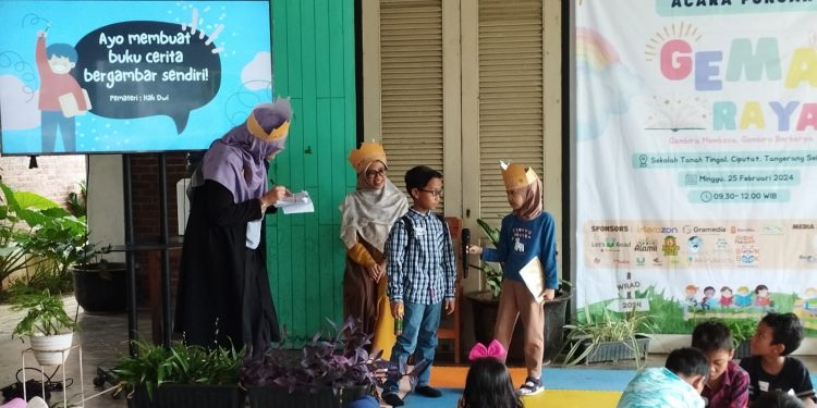 Tangerang Read Aloud Gelar Perayaan WRAD, Ratusan Anak Antusias Gembira Membaca dan Gembira Berkarya