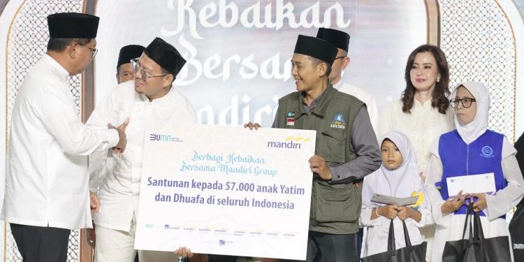 Tebar Berkah Ramadan 1445 H, Mandiri Group Santuni 57 Ribu Anak Yatim dan Duafa