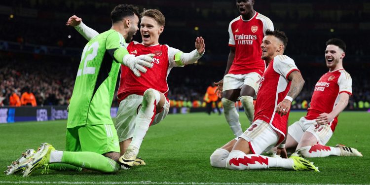 Hasil Liga Champions: Arsenal Amankan Tiket Delapan Besar