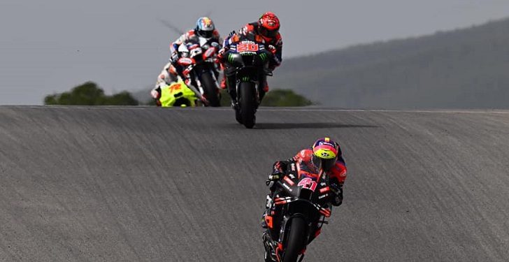 Maverick Vinales Juarai Sprint Race MotoGP Portugal