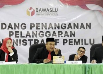 Bawaslu Tangsel Gelar Sidang Penanganan Dugaan Pelanggaran Administratif Pemilu 2024