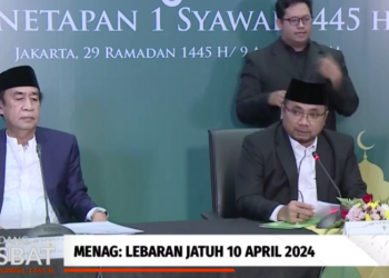 Umumkan Hasil Sidang Isbat, Menag: Lebaran Jatuh 10 April 2024
