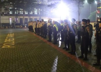 Antisipasi Gangguan Kamtibmas, Polisi Lakukan Patroli Skala Besar di Wilayah Pamulang
