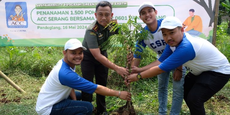 ACC dan Kodim 0601 Lakukan Penghijauan di Pandeglang