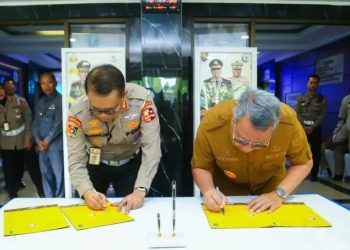 Pemkot Tangsel Tanda Tangani Serah Terima Hibah Aset dari Pusdiklantas Polri