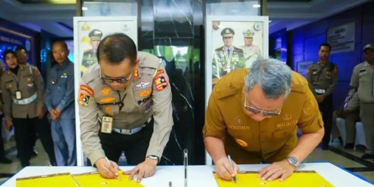 Pemkot Tangsel Tanda Tangani Serah Terima Hibah Aset dari Pusdiklantas Polri