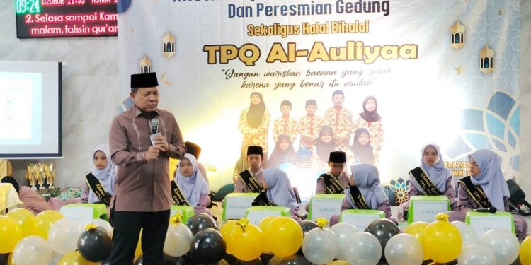 Kepala Kantor Kemenag Tangsel Hadiri Khotmul Quran ke-10 dan Resmikan Gedung TPQ Al Auliyaa