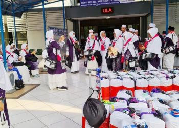 Jamaah Haji Kloter 24 JKG Asal Tangsel Siap Lepas Landas Menuju Madinah Sore Ini