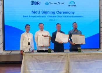 Perkuat Kapabilitas Digital, BRI Jalin Kerja Sama dengan Tencent Cloud dan Hi Cloud Indonesia