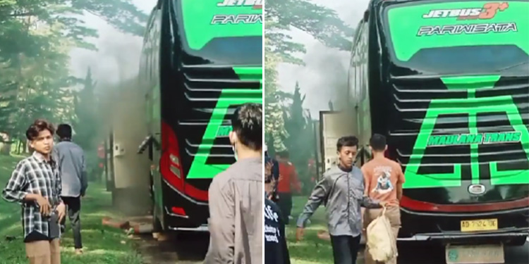 Beredar Video Bus Maut di Subang Pernah Nyaris Terbakar, Apa Benar?