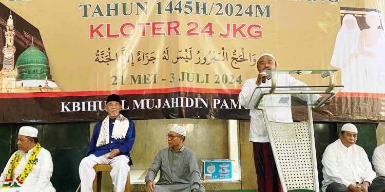 Pelepasan Jamaah Haji KBIHU Al Mujahidin, Dewan Pembina: Jangan Jadi Jamaah yang Musingin Tapi Harus Jadi Muhsinin