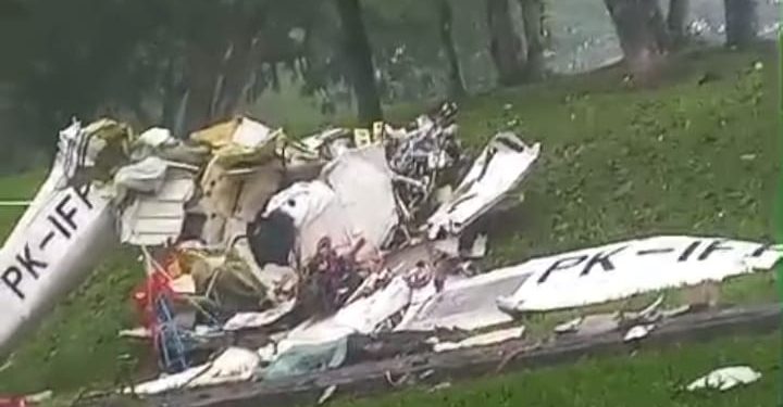 Pesawat Jatuh di Lapangan Sunburst BSD, 3 Orang Meninggal Dunia