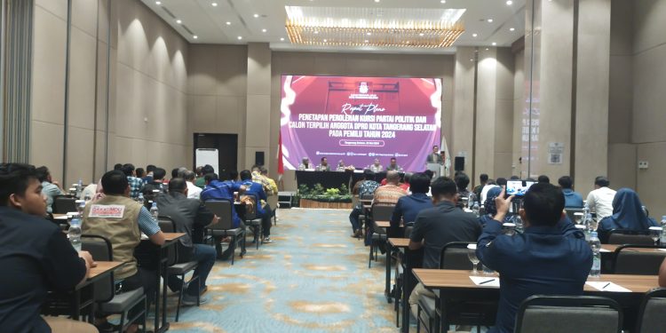 KPU Gelar Rapat Pleno Untuk Calon Terpilih Anggota DPRD Kota Tangsel Pemilu 2024