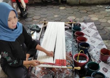 Hidupkan Potensi Daerah, Klaster Usaha Kain Tuan Kentang Palembang Naik Kelas Berkat BRI