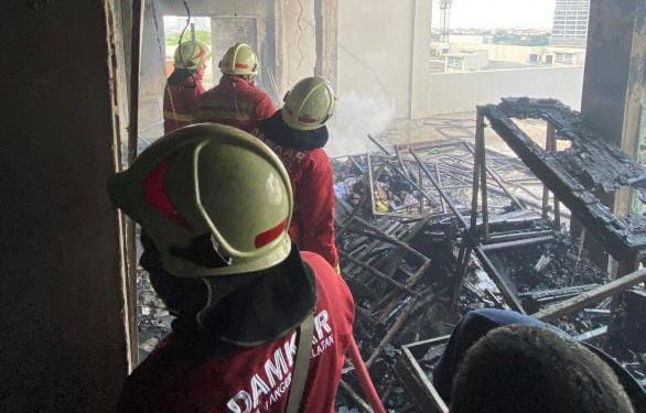 Polisi Temukan Puntung Rokok di Lokasi Kebakaran Hotel All Nite & Day Alam Sutera