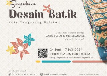 Ajak Masyarakat Berkolaborasi, Pemkot Buka Sayembara Desain Batik Tangsel