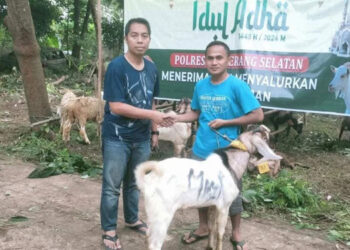 Sambut Idul Adha 1445 H, Polres Tangsel Terima dan Salurkan Hewan Kurban ke Masyarakat
