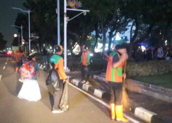 Perayaan Malam Puncak HUT Kota Jakarta Sisakan 35 Ton Sampah, 875 Petugas Kebersihan Dikerahkan