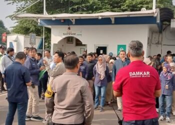 Bhabinkamtibmas Polsek Ciputat Timur Hadiri Simulasi Tanggap Bencana