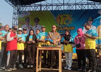 Rayakan Hari Jadi Ke-17, Kecamatan Ciputat Timur Gelar Gerak Jalan Santai