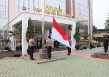 Polres Tangsel Gelar Upacara Peringatan Hari Lahir Pancasila