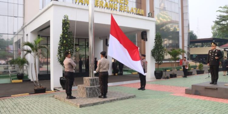 Polres Tangsel Gelar Upacara Peringatan Hari Lahir Pancasila