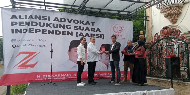 AAPSI Deklarasikan Dukungan pada Pasangan Zulkarnain-Lerru Yustira di Pilkada Tangerang