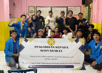 PKM Unpam: Sosialisasi Pengolahan Limbah Minyak Jelantah menjadi Lilin Aromatherapy