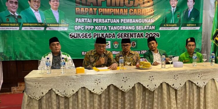 Gelar Rapimcab, PPP Tangsel Resmi Dukung Benyamin-Pilar di Pilkada 2024