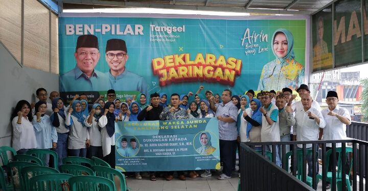 Paguyuban Warga Sunda Tangsel Deklarasi Dukung Airin dan Ben-Pilar di Pilkada 2024