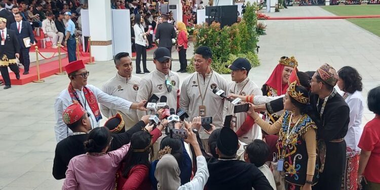 Dua Atlet Peraih Emas Olimpiade Paris Menghadiri Upacara HUT RI di IKN
