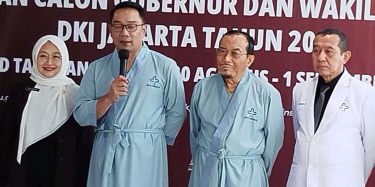 Ridwan Kamil-Suswono Jalani Pemeriksaan Kesehatan di RSUD Tarakan Hari Ini