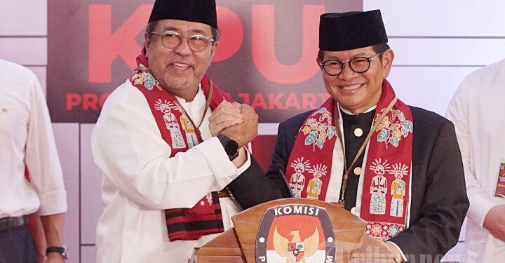 Pramono Anung-Rano Karno Daftar Pilgub Jakarta di KPU DKI Hari Ini