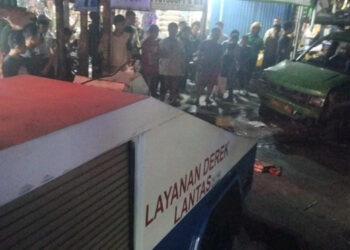 Diduga Mabuk, Sopir Angkot Tabrak Sejumlah Pedagang di Serpong