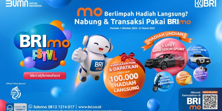 Berlimpah Hadiah, BRImo FSTVL Hadir Kembali untuk Pengguna Setia Super Apps BRImo