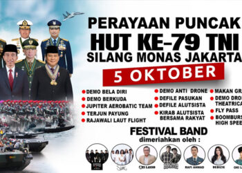 Puncak HUT TNI Digelar di Monas Besok, Banyak Aktraksi, Artis dan Ada Makan Gratis