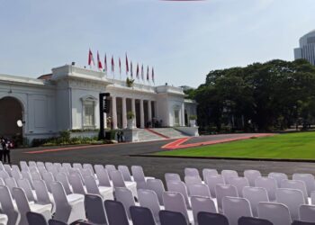 Istana Siap Sambut Presiden Baru, Dekorasi Bunga Terpajang Rapi